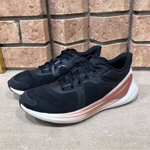 Lululemon Blissfeel Running Shoes Women’s 7.5 Black Rose Gold Athletic Trainers
